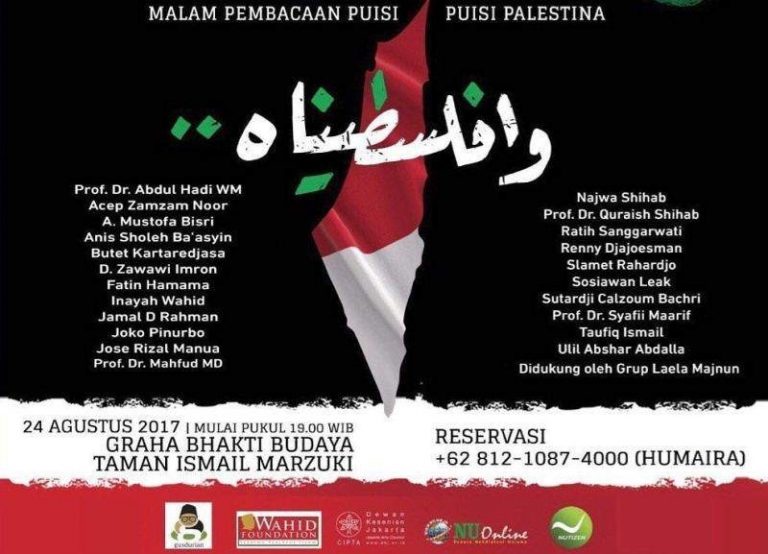Gus Mus dan Cinta untuk Palestina