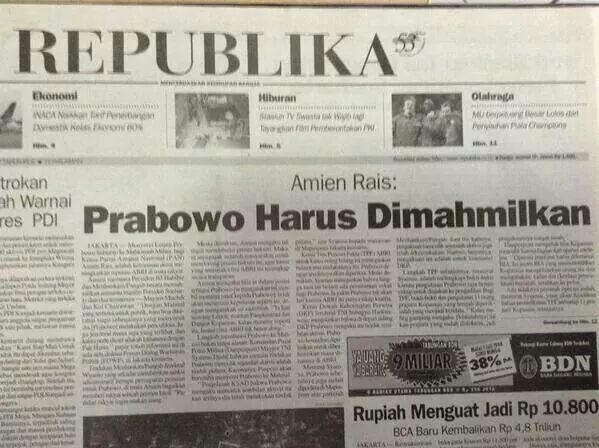 Sejarah Prabowo Berlutut dan Menangis di Depan Gus Dur