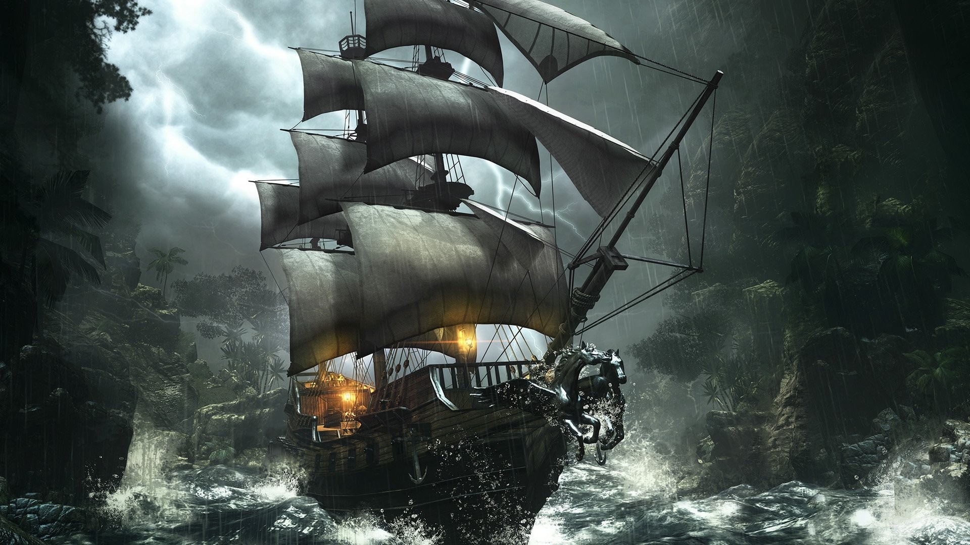 Wallpaper kapal bajak laut