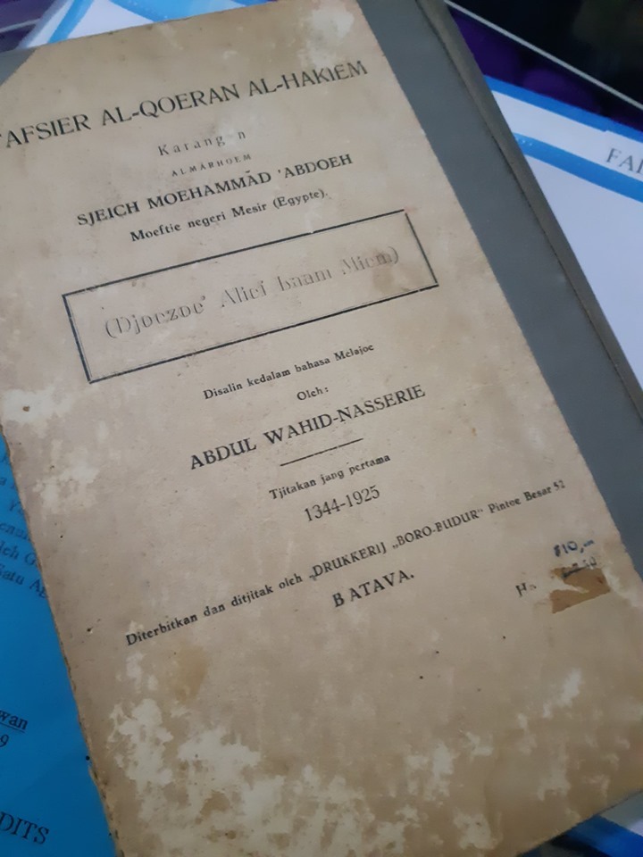Mengulas Terjemah Melayu Tafsir Muhammad Abduh