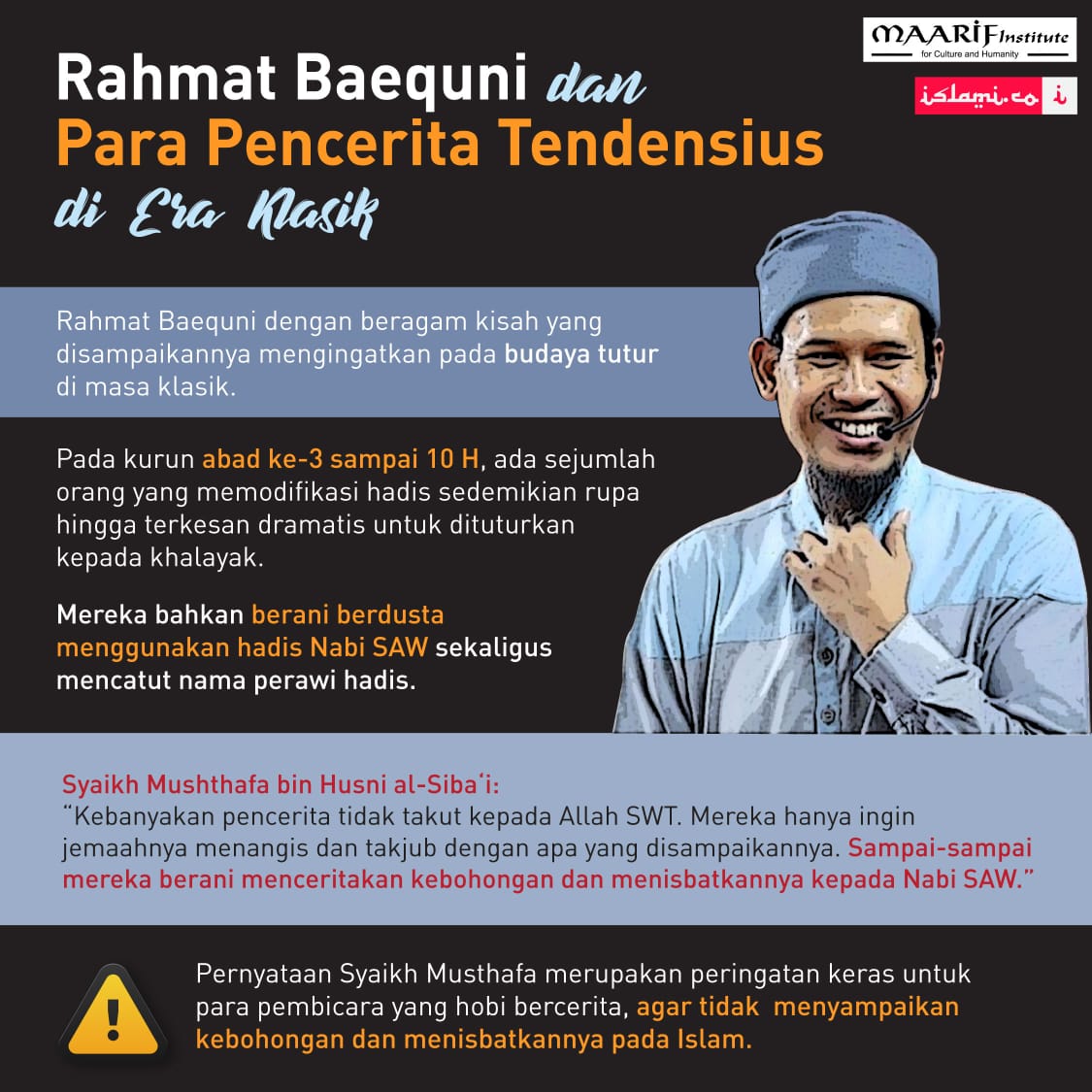 ustadz rahmat baequni dan para pencerita tendensius di era klasik sejarah islam islami dot co ustadz rahmat baequni dan para