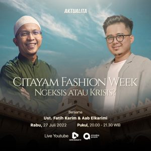 Aab el-Karimi dan Fatih Karim saat mendiskusikan Citayam Fashion Week