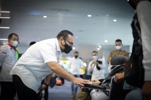 Petugas Jamaah Haji Indonesia Tiba di Bandara Soekarno-Hatta, Menag Yaqut Sampaikan Apresiasi atas Dedikasi Melayani Jemaah Haji